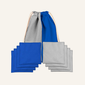 Blue + Gray Premium Cornhole Bags