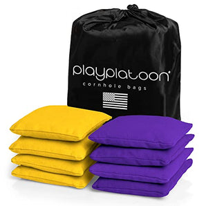 Purple + Yellow Premium Cornhole Bags