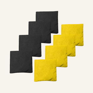 Black + Yellow Premium Cornhole Bags