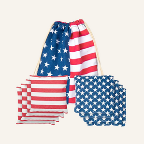 Bright American Flag Premium Cornhole Bags