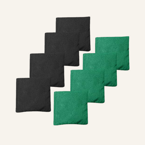 Black + Green Premium Cornhole Bags
