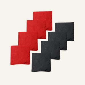 Black + Red Premium Cornhole Bags