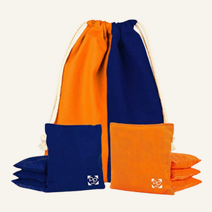 Blue + Orange Professional Cornhole Bags