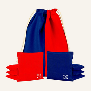 Red + Navy Professional Cornhole Bags