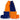 Blue + Orange Professional Cornhole Bags