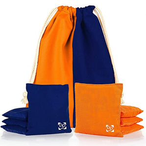 Blue + Orange Professional Cornhole Bags