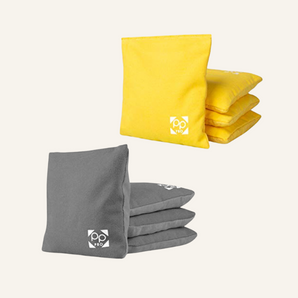 Yellow + Grey Professional Cornhole Bags