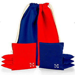 Red + Navy Professional Cornhole Bags