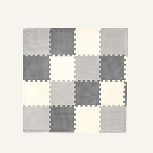 Grey + Cream + Charcoal Play Mat (16 Pieces)