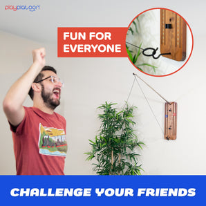 Hook and Ring Toss Bar Game for Adults - Wood Toss Ring Game for Adults - Perfect Home, Basements, & Bar Gifts