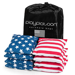 Purple + Black Premium Cornhole Bags