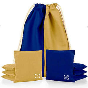 Blue + Gold Professional Cornhole Bags