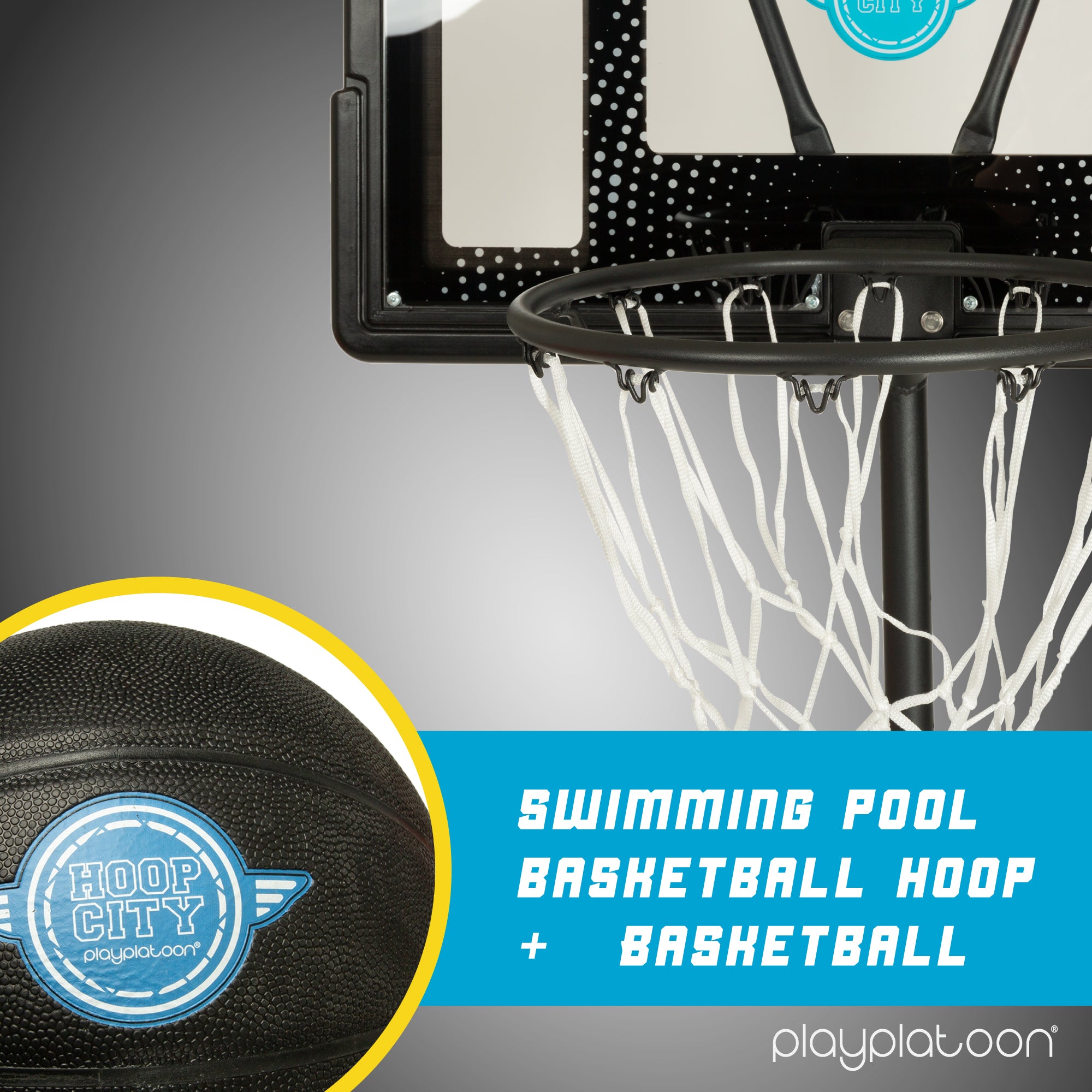 Pool Hoop Swimming Pool Basketball Hoop Poolside Above Ground Games for Family ...