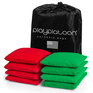 Red + Green Premium Cornhole Bags