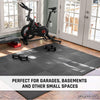 Play Platoon Gym Flooring Exercise Mats - Black Interlocking Workout Mats for Home Gym Floor, 3/8 Inch Thick Tiles, 24 square foot
