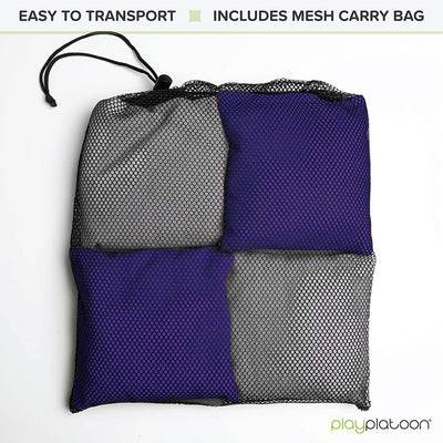 Play Platoon Cornhole Bags: Purple / Gray