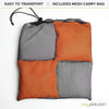 Play Platoon Cornhole Bags: Orange / Gray