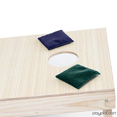 Play Platoon Cornhole Bags: Hunter Green / Navy Blue
