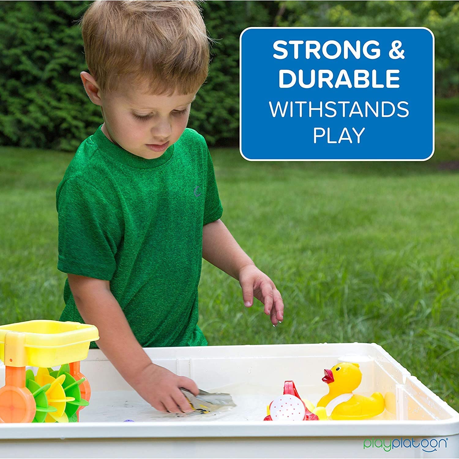 Kids Activity Table Set (Blue/Green) – Play Platoon