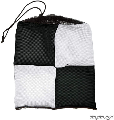 Play Platoon Cornhole Bags: White / Black