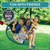 Play Platoon Spider Web Tree Swing with Hanging Kit - Fully Assembled, 40 Inch Diameter, 600 lb Weight Capacity, Easy to Install