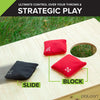 Play Platoon Professional Series Cornhole Bags: Red / Black