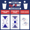 Play Platoon H2PONG Inflatable Beer Pong Raft, Includes 5 Ping Pong Balls - Floating Pool Party Game Float Set