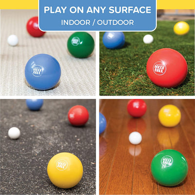 Multi-Surface Bocce Ball Set with 8 Bocce Balls, Pallino, Carry Bag & Measuring Rope