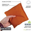 Play Platoon Cornhole Bags: Burnt Orange / Gray