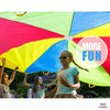 12 Foot Play Parachute with 16 Handles - New & Improved Design - Multicolored Parachute for Kids