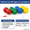 Bocce Ball Set with 8 Bocce Balls, Pallino, Carry Bag & Measuring Rope - 2 to 8 Player Lawn Game - 84, 90 or 100mm Balls