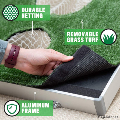 Golf Cornhole Chipping Game for Adults and Kids, 2 Pack - Great Putting Practice Golfer Gift
