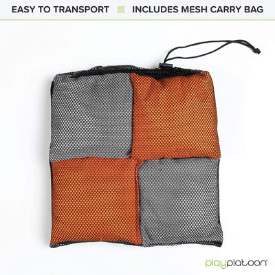 Play Platoon Cornhole Bags: Burnt Orange / Gray