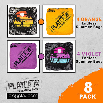 Play Platoon Tournament Series Cornhole Bags: Sunset