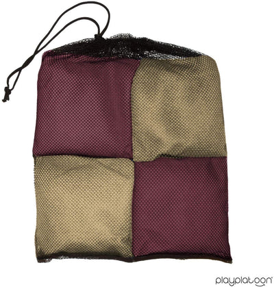 Play Platoon Cornhole Bags: Burgundy / Gold