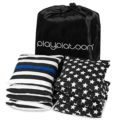 Play Platoon Cornhole Bags: Thin Blue Line