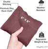 Play Platoon Cornhole Bags: Burgundy / Gold