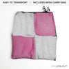 Play Platoon Cornhole Bags: Pink / White