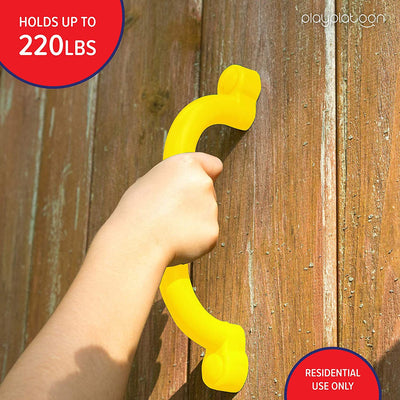 Playground Safety Handles, 2 Pack , Yellow Grab Handle Bars for Jungle Gym