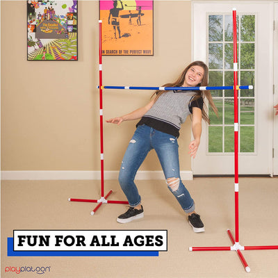 Play Platoon Limbo Game for Adults & Kids - Limbo Stick Yard Game Set for Outdoor Luau Party