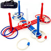 Premium Ring Toss Game Set for Kids & Adults - Includes 8 Rope & 8 Plastic Rings - Improves Hand-Eye Coordination, Great Outdoor Fun