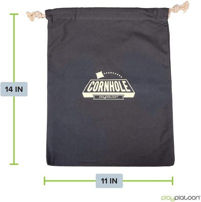 Play Platoon Cornhole Bag Holder, Charcoal - Tote Bag for Carrying Corn Hole Bean Bags