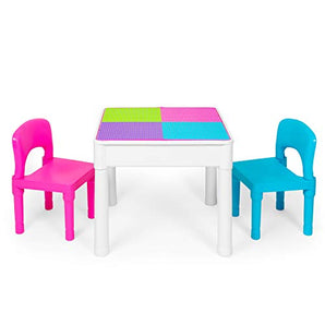 Kids Activity Table Set (Pastel Colors)