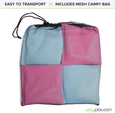 Play Platoon Cornhole Bags: Sky Blue / Pink