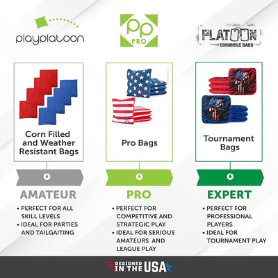 Play Platoon Cornhole Bags: White / Desert Camouflage