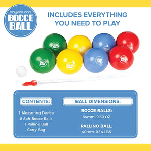 Multi-Surface Bocce Ball Set (with Carry Case)