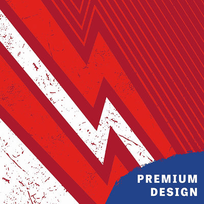 Play Platoon Tournament Series Cornhole Bags: Red / Blue Lightning
