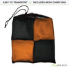 Play Platoon Cornhole Bags: Burnt Orange / Black