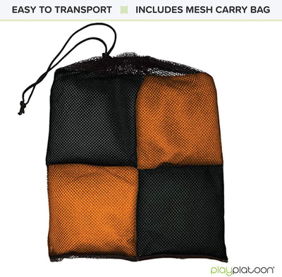Play Platoon Cornhole Bags: Burnt Orange / Black