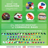 Play Platoon Cornhole Bags: Green / Desert Camo
